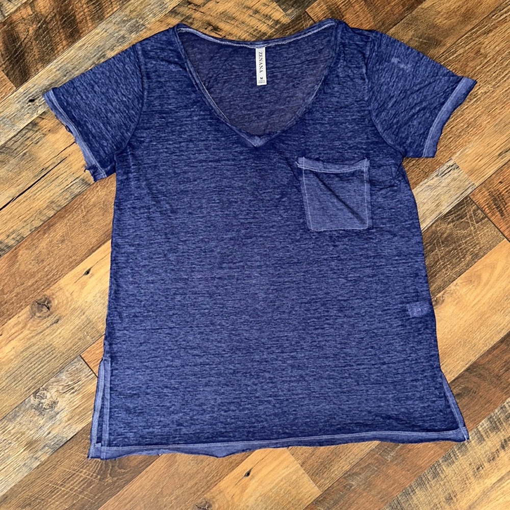 zenana distressed and relaxed fit t-shirt